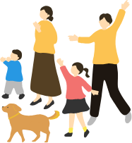 家族のイラスト