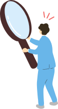 虫眼鏡イラスト